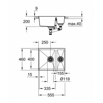 Мойка Grohe K500 31648AP0