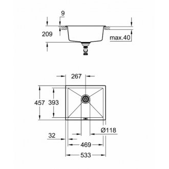 Мойка Grohe K700U 31654AP0