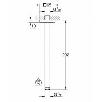 Держатель верхнего душа Grohe Rainshower 27484000