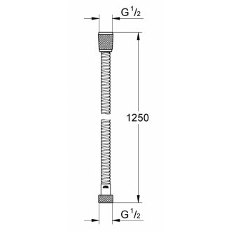 Душевой шланг Grohe Relexaflex LongLife 125 см
