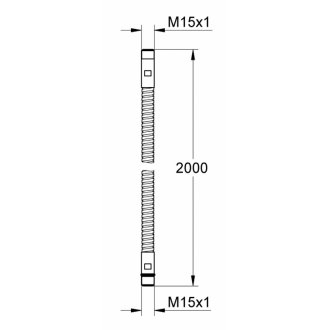 Душевой шланг Grohe Relexaflex M15 200 см