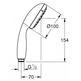 Ручной душ Grohe Tempesta 27852001