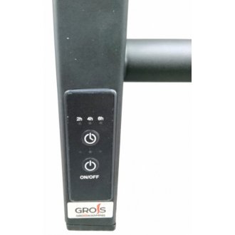 Полотенцесушитель электрический Grois Nex 500x800 черный матовый