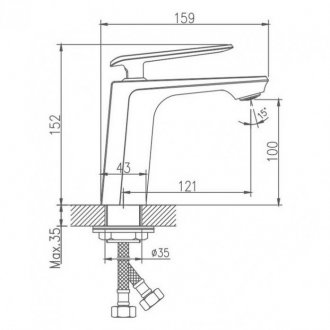 Смеситель для раковины Haiba HB10548-8 белый