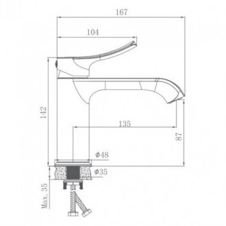 Смеситель для раковины Haiba HB10553-5 золото матовое