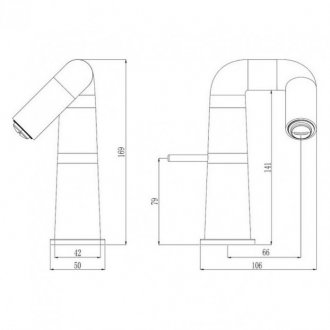 Смеситель для раковины Haiba HB10813-7 черный матовый