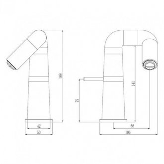 Смеситель для раковины Haiba HB10813 хром