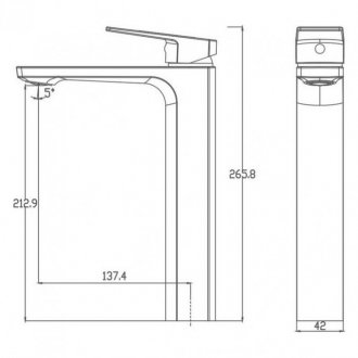 Смеситель для раковины Haiba HB11810 хром