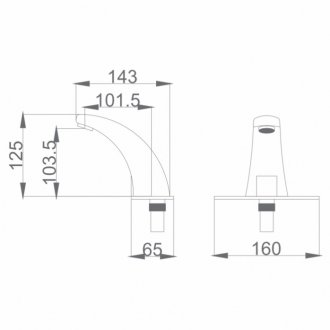 Смеситель для раковины Haiba HB523-7 черный матовый