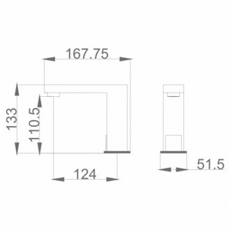 Смеситель для раковины Haiba HB524-7 черный матовый