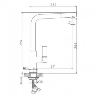 Смеситель для кухни Haiba HB70501-14 бежевый