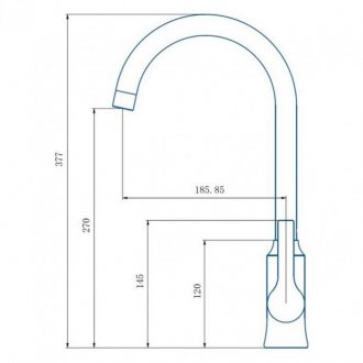 Смеситель для кухни Haiba HB70652-7 черный матовый