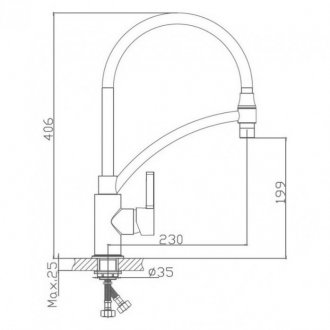 Смеситель для кухни Haiba HB72505-8 белый