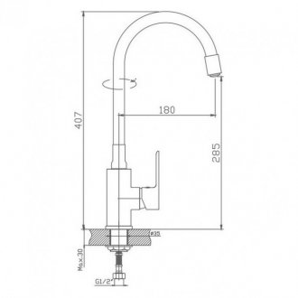 Смеситель для кухни Haiba HB73505-8 белый