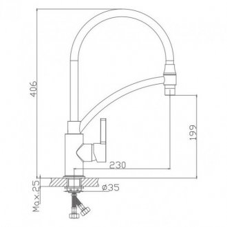 Смеситель для кухни Haiba HB73643-8 белый