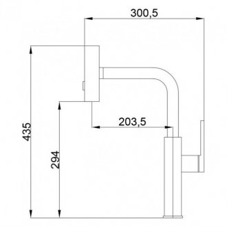 Смеситель для кухни Haiba HB73824-3 сталь оружейная