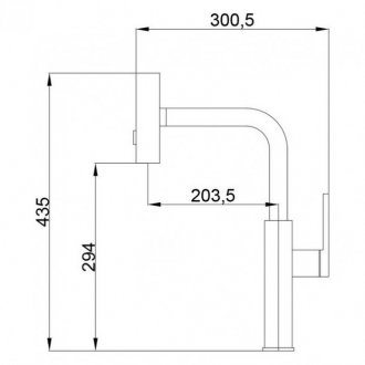 Смеситель для кухни Haiba HB73824-7 черный матовый