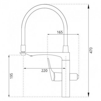 Смеситель для кухни Haiba HB76816-7 черный матовый