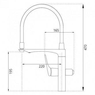 Смеситель для кухни Haiba HB76816 хром