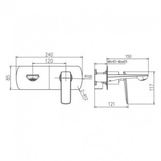 Смеситель для раковины Haiba HB80548-7 черный матовый