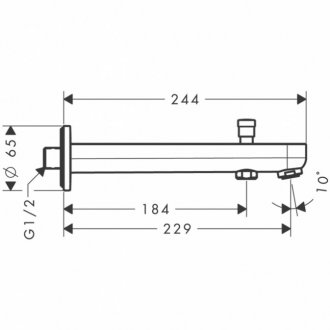 Излив Hansgrohe Metris S 31416000