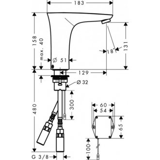 Смеситель для раковины Hansgrohe PuraVida 15170400