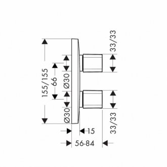 Запорный вентиль Hansgrohe PuraVida 15777000