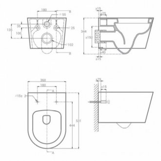 Унитаз подвесной Hansmann Round УНИ0022