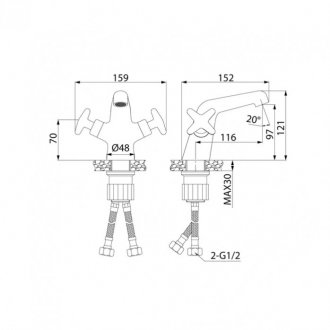 Смеситель для раковины Iddis Acros ACRSB00i01