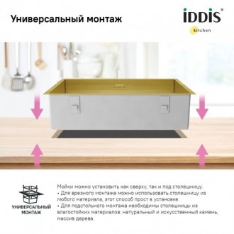 Мойка кухонная Iddis Edifice EDI74B0i77