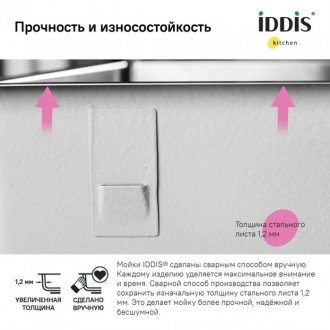 Мойка кухонная Iddis Edifice EDI74G0i77