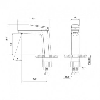 Смеситель для раковины Iddis Esper ESPSB00i01