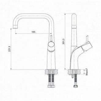 Смеситель для кухни Iddis Kitchen Line K07SB0Li05