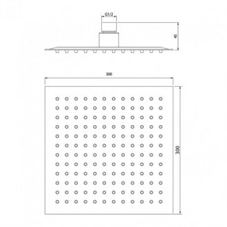 Верхний душ Iddis Optima Home 00630SSi64