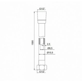 Шланг для душа Iddis Optima Home A50711 1.5