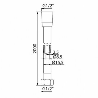 Шланг для душа Iddis Optima Home A50711 2.0