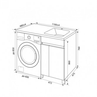 Мебель для ванной Iddis Optima Home 110 см с дверцами правосторонняя