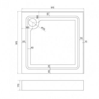 Душевой поддон Iddis Optima Home OPH1WS9i22