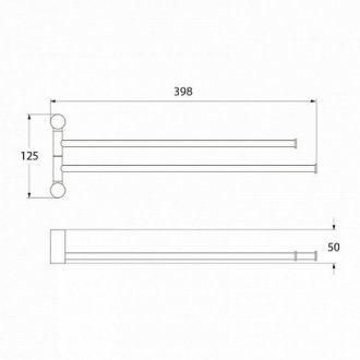 Полотенцедержатель Iddis Renior L04824