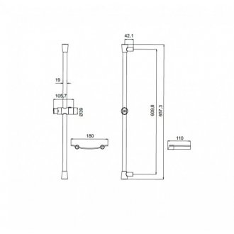 Штанга для душа Iddis Sicily SIC6500i17