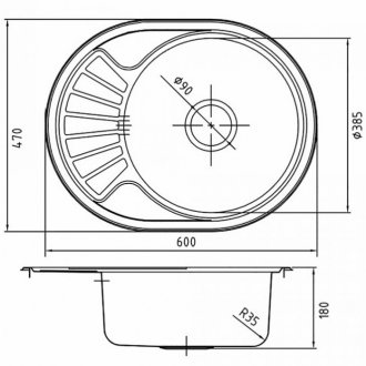 Мойка кухонная Iddis Suno SUN60PDi77