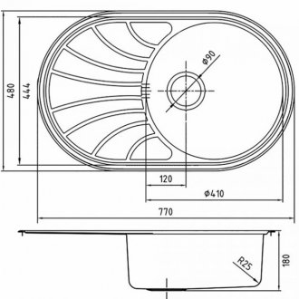 Мойка кухонная Iddis Suno SUN77SDi77