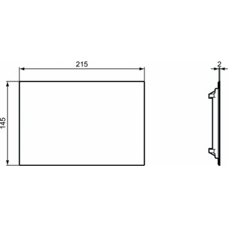 Антивандальная инспекционная панель Ideal Standard Prosys Septa Pro R0137