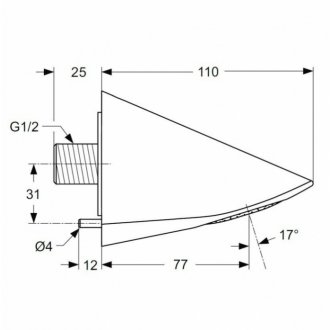 Верхний душ Ideal Standard Ceraplus A4844AA