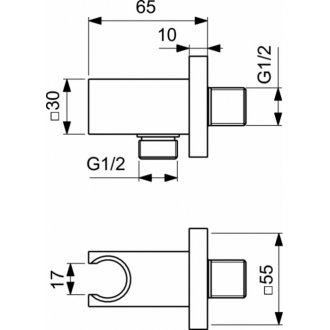 Душевой набор Ideal Standard Ceratherm C100 A7572A5 7 в 1