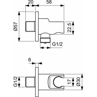 Душевой набор Ideal Standard Ceratherm T100 A7573A5 7 в 1