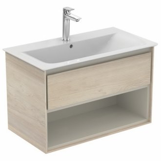 Мебель для ванной Ideal Standard Connect Air E0827 80 см светло-коричневое дерево