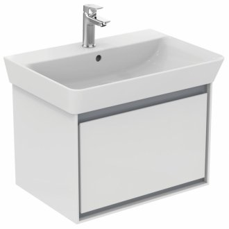 Мебель для ванной Ideal Standard Connect Air E0847 65 см белый глянец/светло-серая