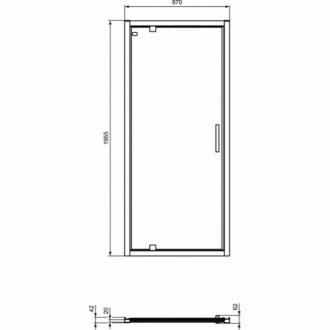 Душевая дверь Ideal Standard Connect 2 PV Pivot K9270V3 90 см