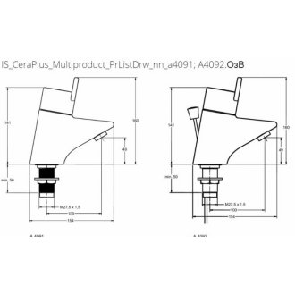 Смеситель для раковины Ideal Standard Ceraplus A4092AA